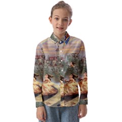 Beauty And The Beast Castle Kids  Long Sleeve Shirt by artworkshop