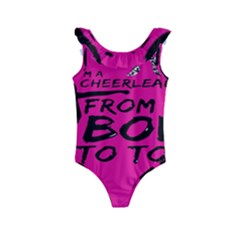 Bow To Toe Cheer Kids  Frill Swimsuit by artworkshop