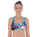 Browning Deer Glitter Galaxy Cross Back Sports Bra View1