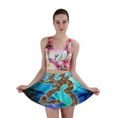 Browning Deer Glitter Galaxy Mini Skirt by artworkshop