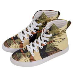 Calvin And Hobbes Women s Hi-top Skate Sneakers by artworkshop