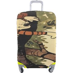 Calvin And Hobbes Luggage Cover (large) by artworkshop