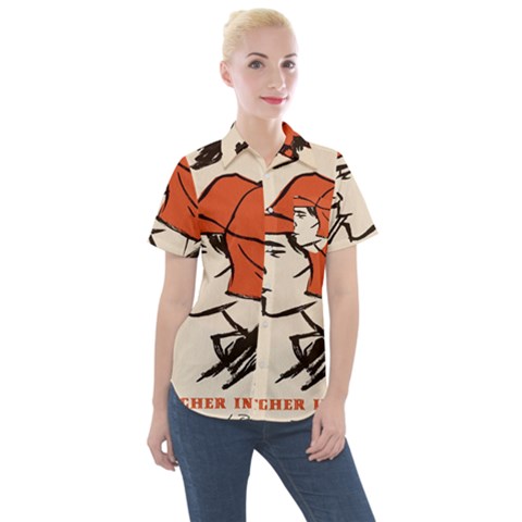 Catcher In The Rye Women s Short Sleeve Pocket Shirt by artworkshop