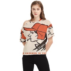 Catcher In The Rye One Shoulder Cut Out Tee by artworkshop