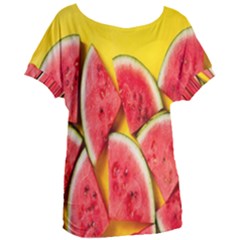 Watermelon Women s Oversized Tee by artworkshop