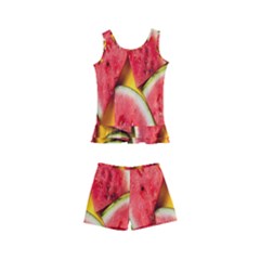 Watermelon Kids  Boyleg Swimsuit by artworkshop