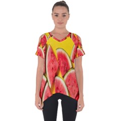 Watermelon Cut Out Side Drop Tee by artworkshop