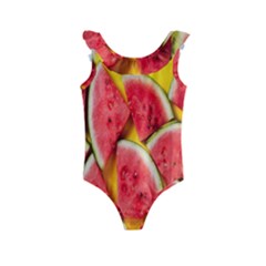 Watermelon Kids  Frill Swimsuit by artworkshop