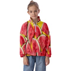 Watermelon Kids  Half Zip Hoodie by artworkshop