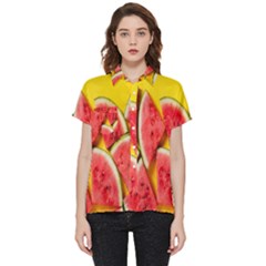 Watermelon Short Sleeve Pocket Shirt by artworkshop