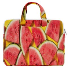 Watermelon Macbook Pro 16  Double Pocket Laptop Bag  by artworkshop