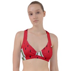 Watermelon Pillow Fluffy Sweetheart Sports Bra by artworkshop