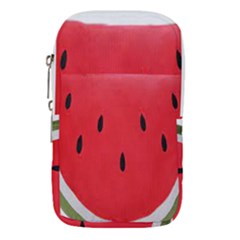 Watermelon Pillow Fluffy Waist Pouch (small) by artworkshop