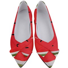 Watermelon Pillow Fluffy Women s Bow Heels by artworkshop