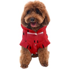 Watermelon Pillow Fluffy Dog Coat by artworkshop