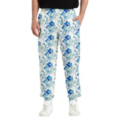 Flowers Pattern Men s Elastic Waist Pants by Sparkle