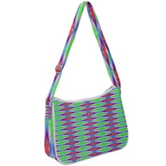 Electro Stripe Zip Up Shoulder Bag by Thespacecampers