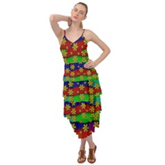 Blooming Stars On The Rainbow So Rare Layered Bottom Dress by pepitasart