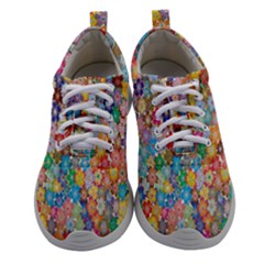 Floral Flowers Athletic Shoes by artworkshop