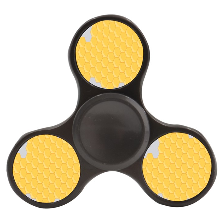 Hexagons Yellow Honeycomb Hive Bee Hive Pattern Finger Spinner