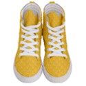 Hexagons Yellow Honeycomb Hive Bee Hive Pattern Men s Hi-Top Skate Sneakers View1