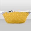 Hexagons Yellow Honeycomb Hive Bee Hive Pattern Waist Bag  View2