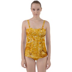 Water Twist Front Tankini Set by artworkshop