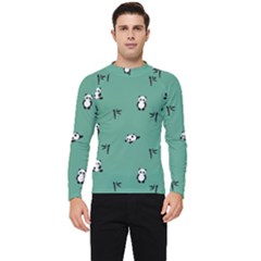 Pandas Pattern Men s Long Sleeve Rash Guard by artworkshop