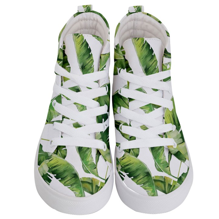 Sheets Tropical Plant Palm Summer Exotic Kids  Hi-Top Skate Sneakers