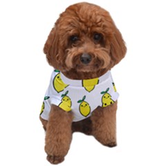 Pattern Lemon Texture Dog T-shirt by artworkshop