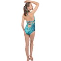 Bubbles Water Bub Halter Front Plunge Swimsuit View2