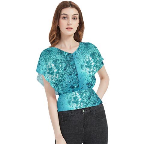 Bubbles Water Bub Butterfly Chiffon Blouse by artworkshop