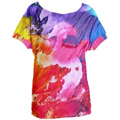 Colorful Painting Women s Oversized Tee by artworkshop