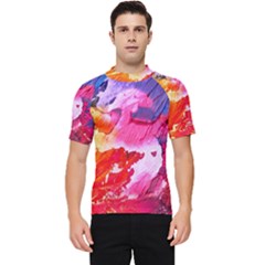 Colorful Painting Men s Short Sleeve Rash Guard by artworkshop