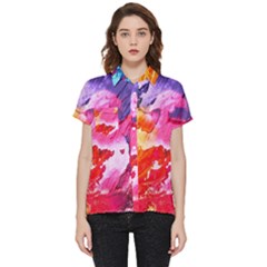 Colorful Painting Short Sleeve Pocket Shirt by artworkshop