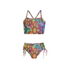 Mandalas Colorful Abstract Ornamental Girls  Tankini Swimsuit by artworkshop