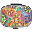 Mandalas Colorful Abstract Ornamental Mini Square Pill Box View1