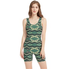 Abstract Pattern Geometric Backgrounds Women s Wrestling Singlet by Eskimos