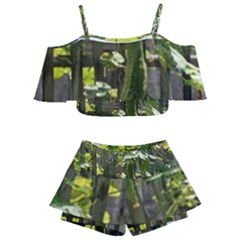 Bitter Melon Kids  Off Shoulder Skirt Bikini by artworkshop