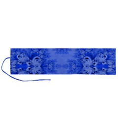 Blue Sky Over The Bluebells Frost Fractal Roll Up Canvas Pencil Holder (l) by Artist4God