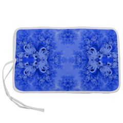 Blue Sky Over The Bluebells Frost Fractal Pen Storage Case (l) by Artist4God