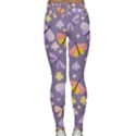 Vector-seamless-pattern-with-butterflies-beetles Classic Yoga Leggings View2