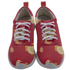 Cute-chicken-eggs-seamless-pattern Mens Athletic Shoes by Jancukart