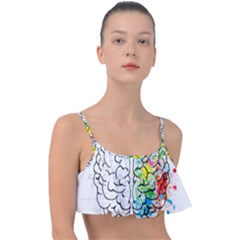 Brain-mind-psychology-idea-drawing Frill Bikini Top by Jancukart