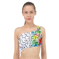 Brain-mind-psychology-idea-drawing Spliced Up Bikini Top  by Jancukart