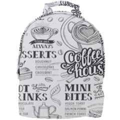 Vintage Coffee-tea-cafe-hamburger-menu-coffee-shop-menu Mini Full Print Backpack by Jancukart