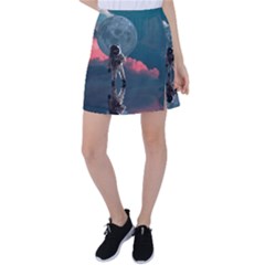 Astronaut-moon-space-nasa-planet Tennis Skirt by Jancukart