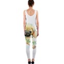 Pug-watercolor-cute-animal-dog One Piece Catsuit View2