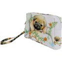 Pug-watercolor-cute-animal-dog Wristlet Pouch Bag (Small) View1