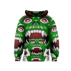 Monster-mask-alien-horror-devil Kids  Pullover Hoodie by Jancukart